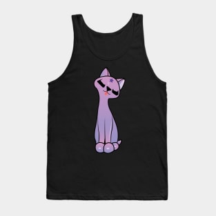 Purple Rain Kitsch Cat Tank Top